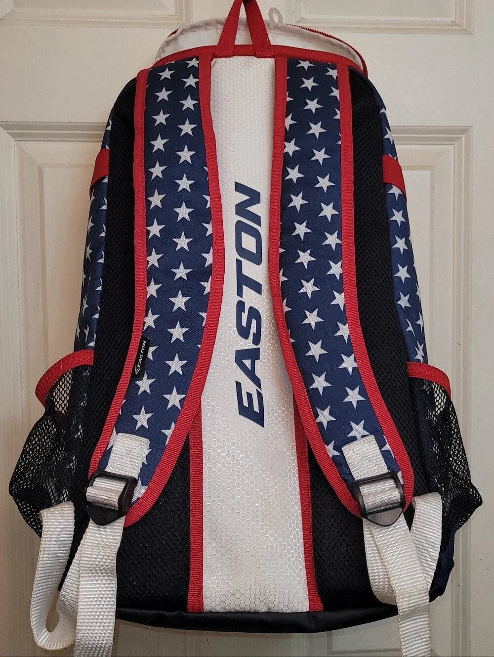 Easton Patriotic Navy, White and Red Stars Backpack